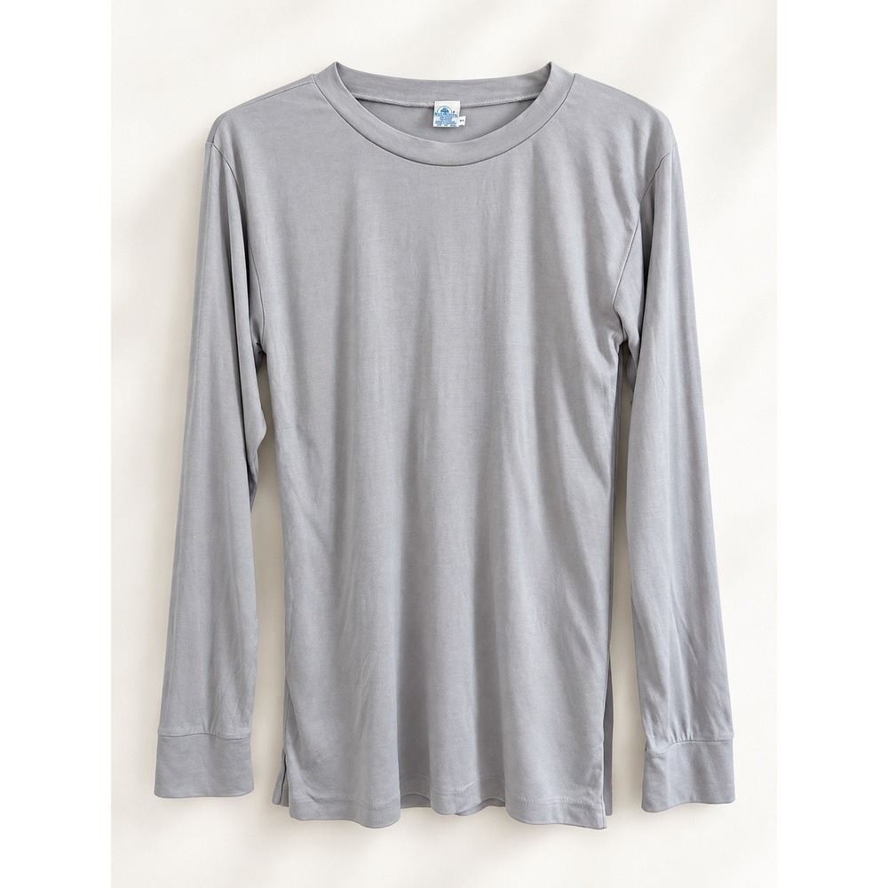 WinterSilks Womens Lavender 100% Silk Crew Neck Base Layer Tee Small Layering
